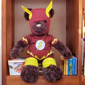 Brown Build-A-Bear Stuffed Animal Plush‎ The Flash Outfit Wired Arms Sound JL